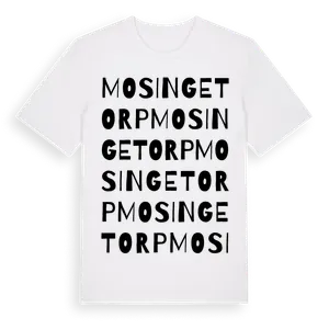 Mosingetorp ordlek t-shirt – ekologisk bomull t-shirt från Pinshirt