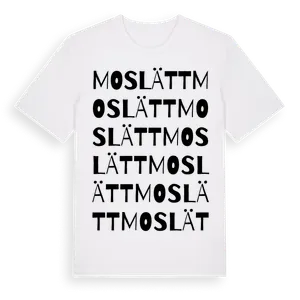 Moslätt ordlek t-shirt – ekologisk bomull t-shirt från Pinshirt