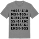 Mid Heather Gray t-shirt med Mossagården ordlek t-shirt