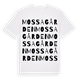 Mossagården ordlek t-shirt