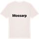 Vintage White t-shirt med Mossarp fetstil t-shirt
