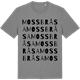 Mid Heather Gray t-shirt med Mossbråsa ordlek t-shirt