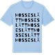 Blue Soul t-shirt med Mosseslätt ordlek t-shirt