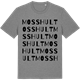 Mid Heather Gray t-shirt med Mosshult ordlek t-shirt