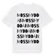 White t-shirt med Mosshyddan ordlek t-shirt
