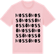 Pink Cotton t-shirt med Mossö ordlek t-shirt