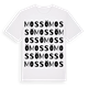 White t-shirt med Mossö ordlek t-shirt