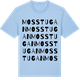 Blue Soul t-shirt med Mosstugan ordlek t-shirt