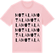 Pink Cotton t-shirt med Motala ordlek t-shirt