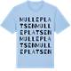 Blue Soul t-shirt med Mulleplatsen ordlek t-shirt