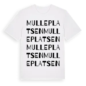 Mulleplatsen ordlek t-shirt – ekologisk bomull t-shirt från Pinshirt