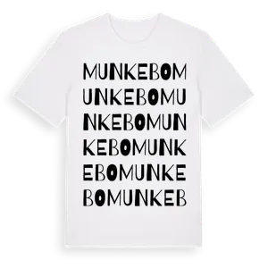 Munkebo ordlek t-shirt – ekologisk bomull t-shirt från Pinshirt