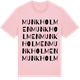 Pink Cotton t-shirt med Munkholmen ordlek t-shirt