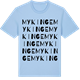 Blue Soul t-shirt med Mykinge ordlek t-shirt
