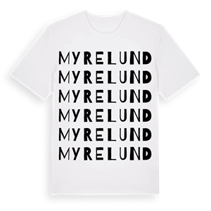 Myrelund ordlek t-shirt – ekologisk bomull t-shirt från Pinshirt