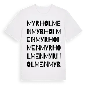 Myrholmen ordlek t-shirt – ekologisk bomull t-shirt från Pinshirt