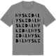 Mid Heather Gray t-shirt med Myskedal ordlek t-shirt