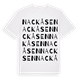 White t-shirt med Nackåsen ordlek t-shirt