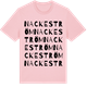 Pink Cotton t-shirt med Nackeström ordlek t-shirt