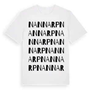 Nannarp ordlek t-shirt – ekologisk bomull t-shirt från Pinshirt