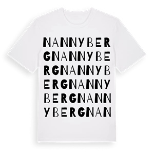 Nannyberg ordlek t-shirt – ekologisk bomull t-shirt från Pinshirt