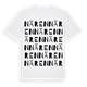 White t-shirt med Nären ordlek t-shirt
