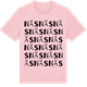 Pink Cotton t-shirt med Näs ordlek t-shirt