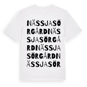 Nässja Sörgård ordlek t-shirt – ekologisk bomull t-shirt från Pinshirt