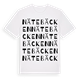 White t-shirt med Nätebäcken ordlek t-shirt