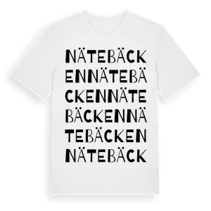 Nätebäcken ordlek t-shirt – ekologisk bomull t-shirt från Pinshirt