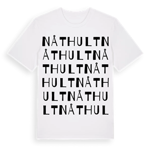 Nåthult ordlek t-shirt – ekologisk bomull t-shirt från Pinshirt