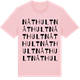 Pink Cotton t-shirt med Nåthult ordlek t-shirt