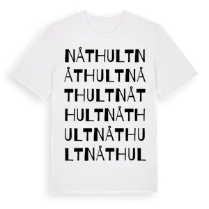 Nåthult ordlek t-shirt – ekologisk bomull t-shirt från Pinshirt