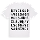 White t-shirt med Nävelsjö ordlek t-shirt
