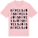 Pink Cotton t-shirt med Nävelsjöås ordlek t-shirt