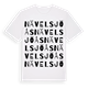 White t-shirt med Nävelsjöås ordlek t-shirt