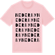Pink Cotton t-shirt med Nederby ordlek t-shirt