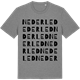 Mid Heather Gray t-shirt med Nederled ordlek t-shirt