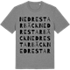 Mid Heather Gray t-shirt med Nedre Starbäck ordlek t-shirt
