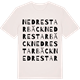 Vintage White t-shirt med Nedre Starbäck ordlek t-shirt