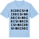 Blue Soul t-shirt med Nennesmo ordlek t-shirt