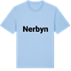 Blue Soul t-shirt med Nerbyn fetstil t-shirt