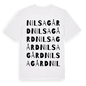 Nilsagård ordlek t-shirt – ekologisk bomull t-shirt från Pinshirt