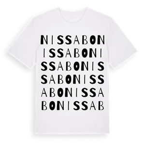 Nissabo ordlek t-shirt – ekologisk bomull t-shirt från Pinshirt
