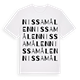 Nissamålen ordlek t-shirt