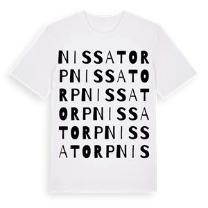 Nissatorp ordlek t-shirt – ekologisk bomull t-shirt från Pinshirt