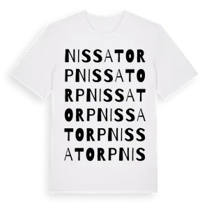 Nissatorp ordlek t-shirt – ekologisk bomull t-shirt från Pinshirt