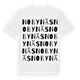 White t-shirt med Nobynäs ordlek t-shirt