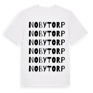 Nobytorp ordlek t-shirt – ekologisk bomull t-shirt från Pinshirt