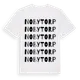 White t-shirt med Nobytorp ordlek t-shirt